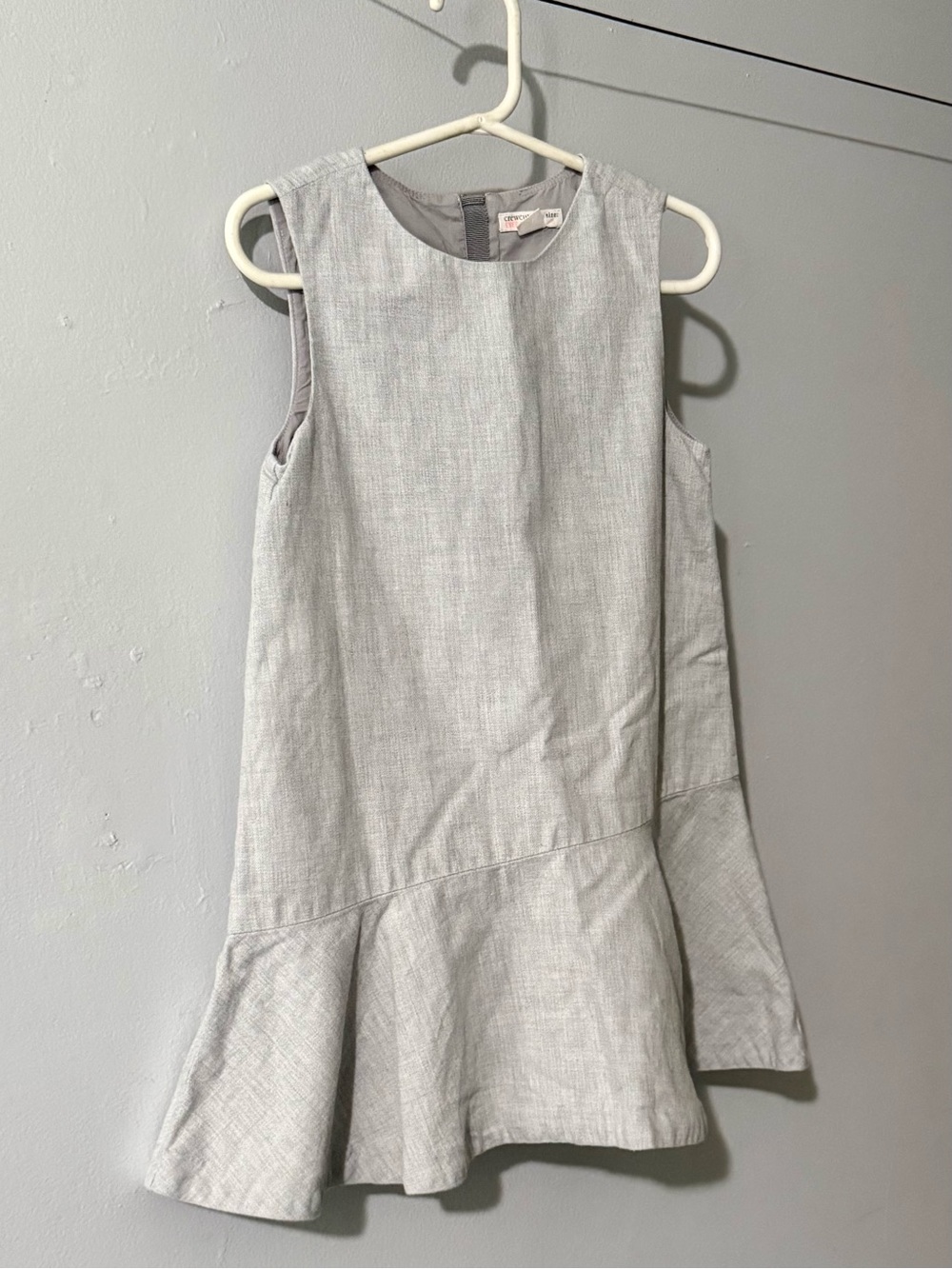 Crewcuts Gray Sleeveless Ruffle-Hem Casual Dress